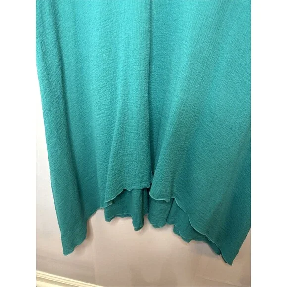 Soft Surroundings Womens Dress‎ Large Gauzy Cotton Asymmetric Beach Fairy Whimsy - Picture 2 of 6